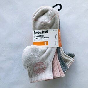 Timberland Women's Cushioned Quarter Socks 5 Pairs Size: S (4-7)